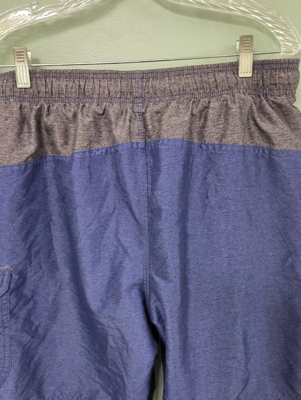Speedo Blue Mens Swimming Trunks Size Large Drawstring Vacation‎ Beach Coastal